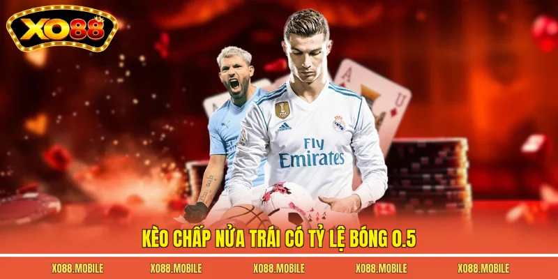 Kèo chấp nửa trái có tỷ lệ bóng 0.5