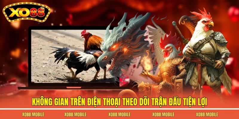 Không gian trên điện thoại theo dõi trận đấu tiện lợi