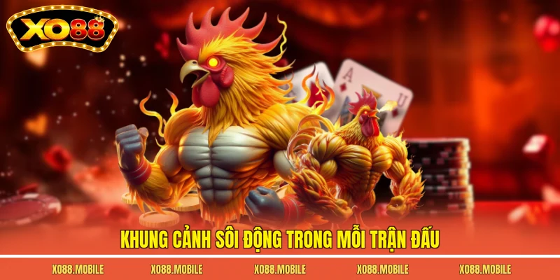 Khung cảnh sôi động trong mỗi trận đấu