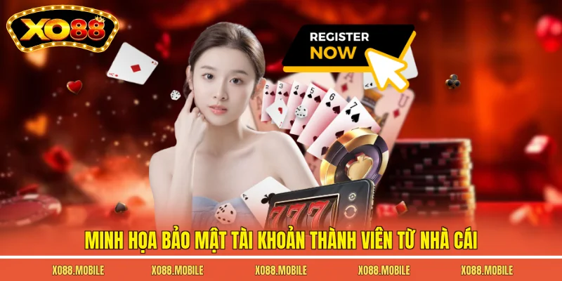 Minh họa bảo mật tài khoản thành viên từ nhà cái