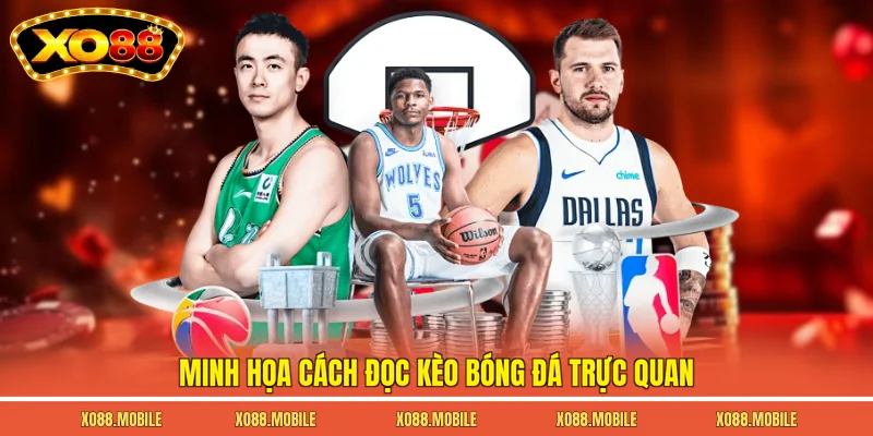 Minh họa cách đọc kèo bóng đá trực quan