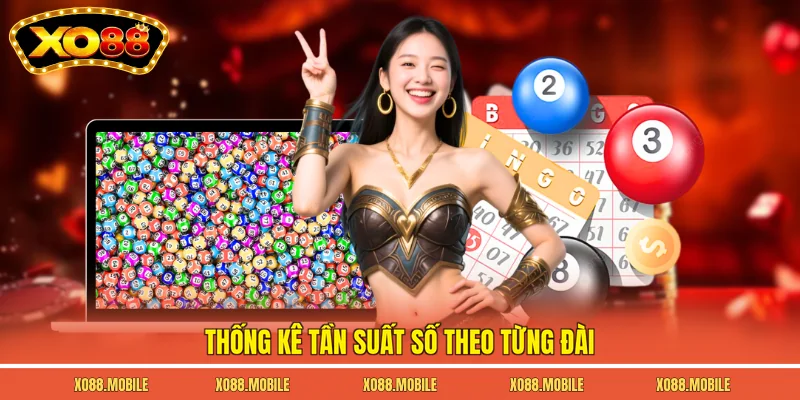 Thống kê tần suất số theo từng đài